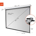 280x210cm homemade automatic projector screen projector